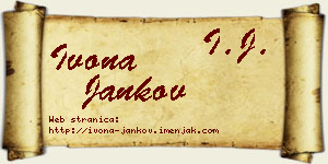 Ivona Jankov vizit kartica